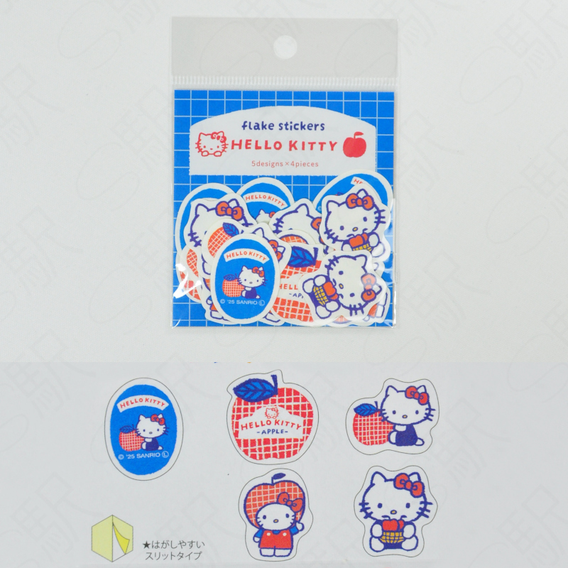 Furukawashiko Flake Sticker x Sanrio [Fruit Market] SS18 Hello Kitty